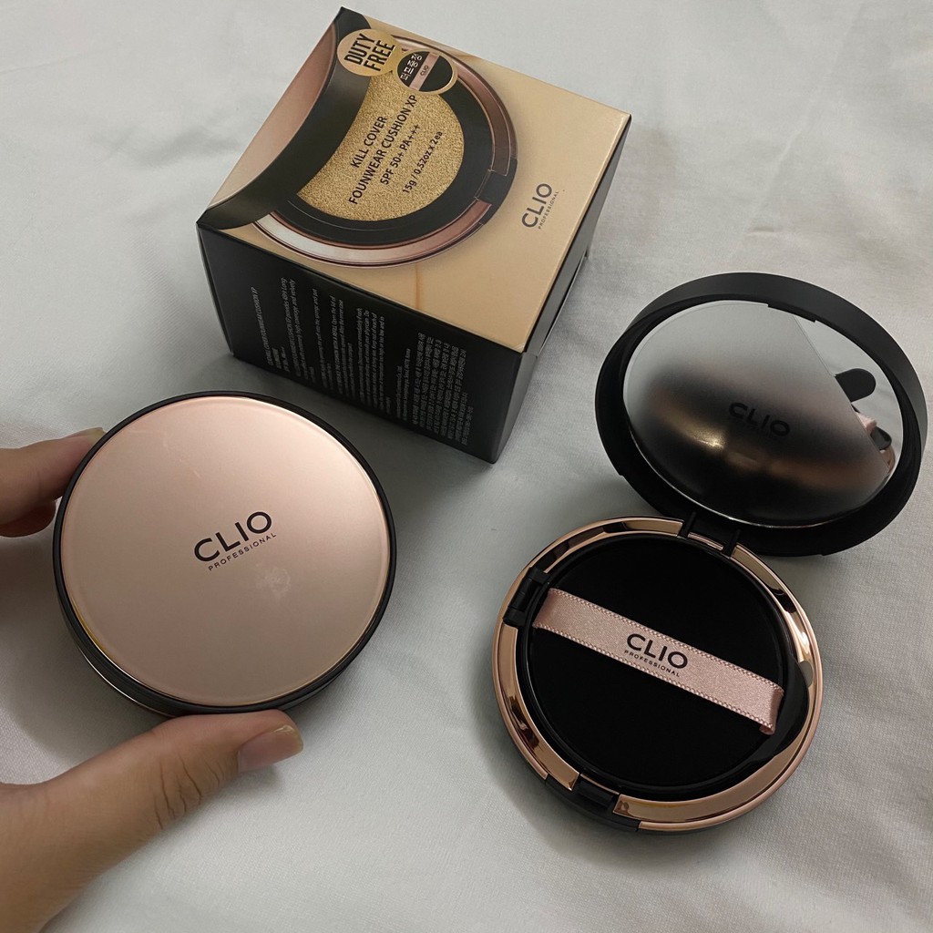 phấn nước CLIO Kill Cover Founwear Cushion XP: cho lớp nền mịn lì | BigBuy360 - bigbuy360.vn