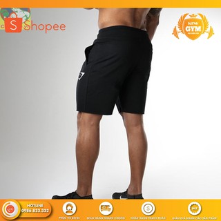 [ SIÊU CHẤT ] Quần Short Gym Shark Tập GYM Cho Nam Logo Thêu Nổi Q-001 - King Gym
