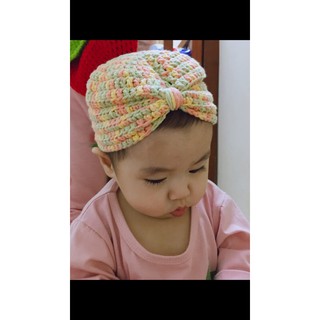 Mũ len hand made - Mũ turban cho bé