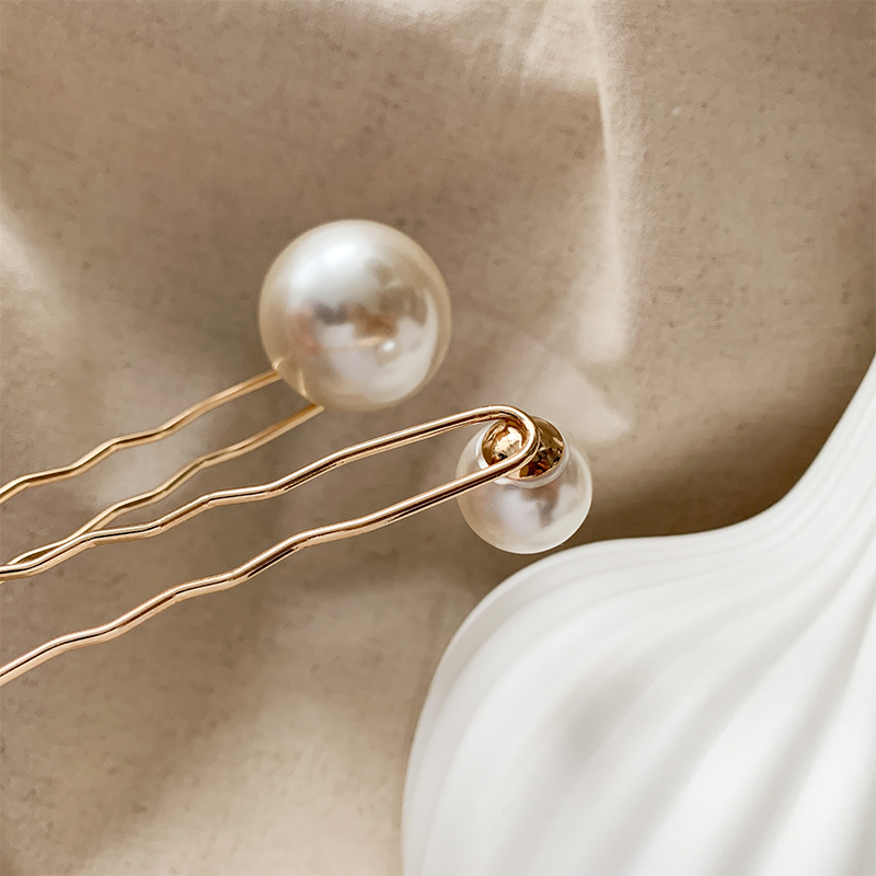 Kẹp tóc đính hạt ngọc trai giả xinh xắn dành cho nữ