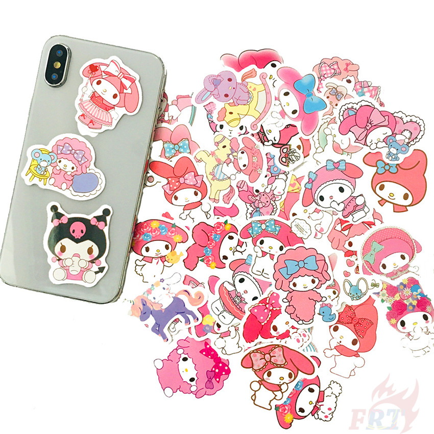 ❉ My Melody Series 03 - Sanrio Character Anime Stickers ❉ 40Pcs/Set DIY Decals Stickers for Album Diary Laptop Scrapbooks Skateboard