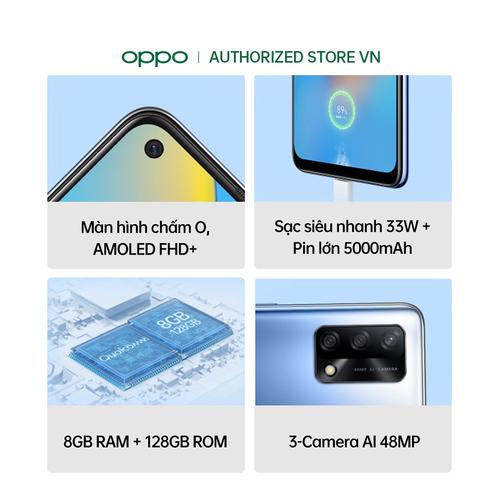 Điện thoại OPPO A74 (8GB/128GB) - Hàng Chính Hãng