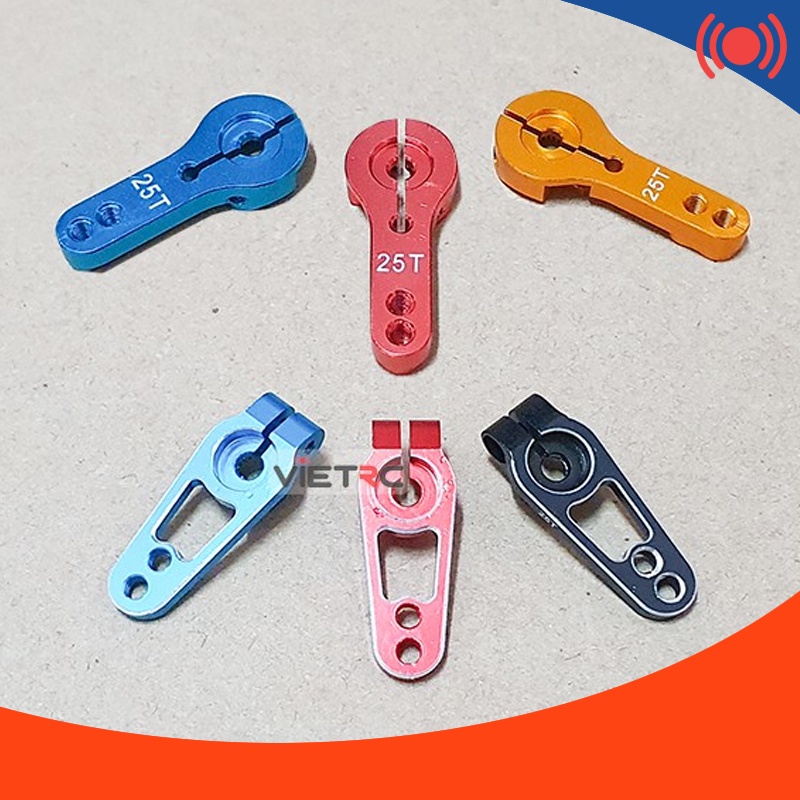 Tay arm kim loại thường/mỏng 25T cho servo tàu, xe điều khiển từ xa