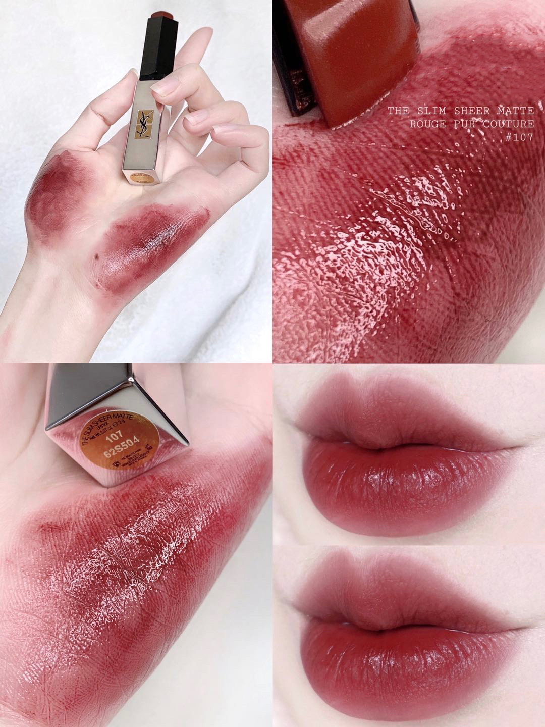 Son môi YSL thiết kế ống son màu bạc cao cấp 12 màu tùy chọn | BigBuy360 - bigbuy360.vn