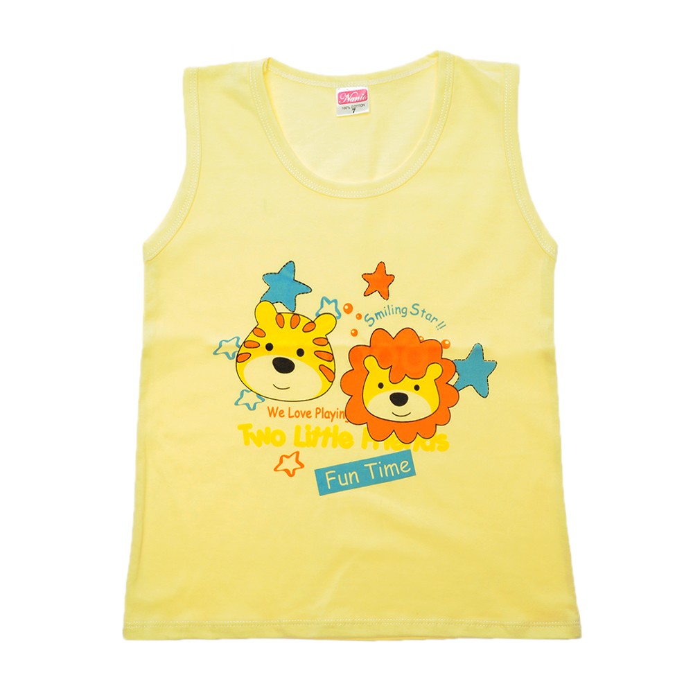 (3-19kg) Áo ba lỗ màu Nanio (s1-8)