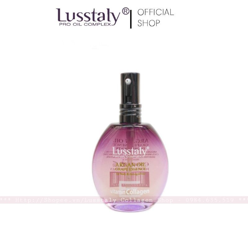 Tinh dầu Lusstaly Collagen 50ml, Dầu dưỡng tóc Lusstaly Collagen siêu thơm,siêu mềm mượt