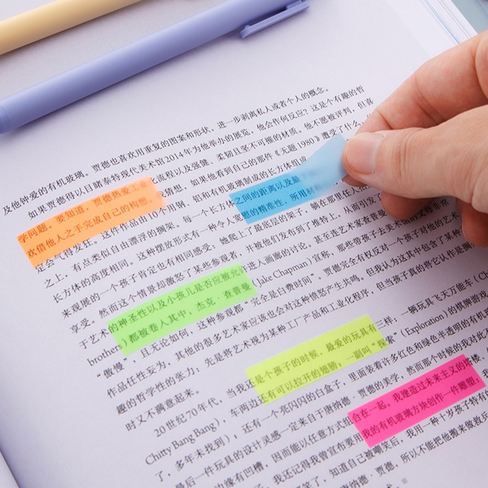 Mini Memo Pad Dấu trang Huỳnh quang Ghi chú Tự dính Chỉ mục Đã đăng Nó Lập kế hoạch Văn phòng phẩm Đồ dùng học tập Giấy dán