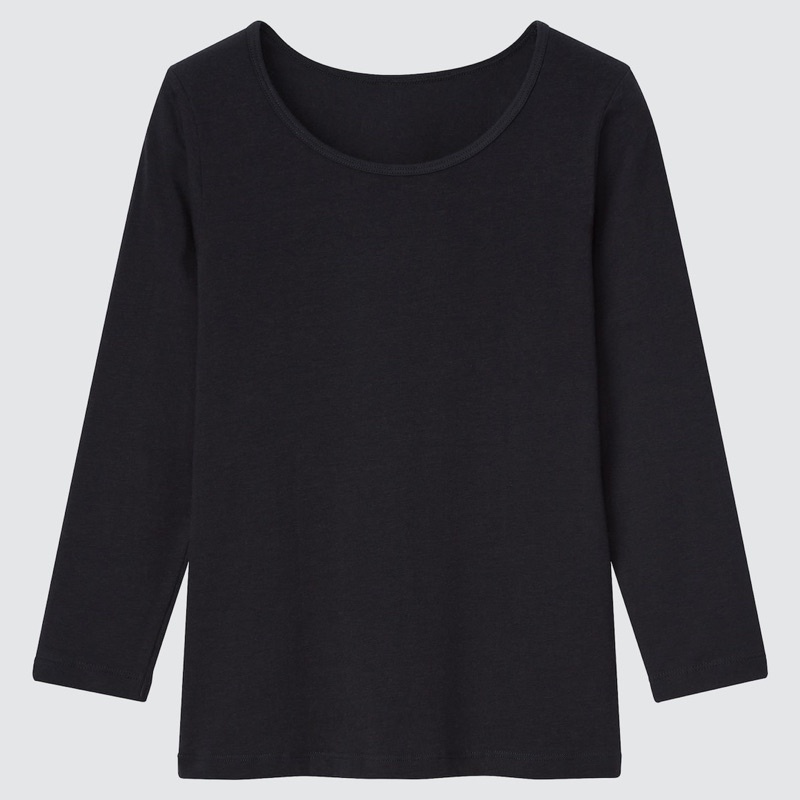 Áo giữ nhiệt cotton warm trẻ em KID cổ tròn của UNIQLO - Nhật