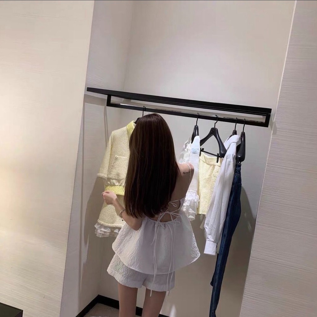 Đầm Nữ 2 Dây[Black-Halter]Bồng Hở Lưng Đan Dây Cao Cấp - Áo Nữ Chất Liệu Gấm - Phù Hợp Với Xu Hướng - Áo Hot Trend | BigBuy360 - bigbuy360.vn