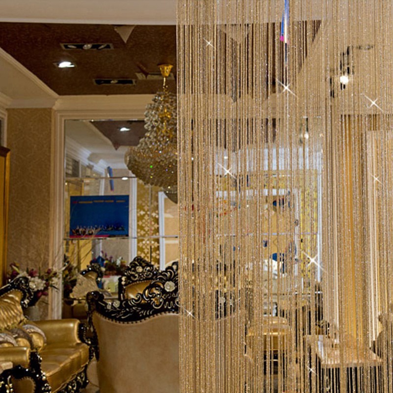 Rèm Cửa Dây Bạc 1*2M Dùng Trang Trí Phòng Khách