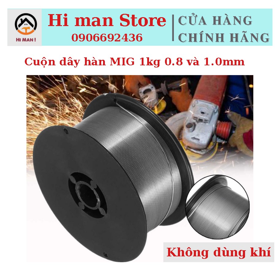 Cuộn dây hàn MIG có thuốc loại 1kg ( cuộn dây hàn không dùng khí)