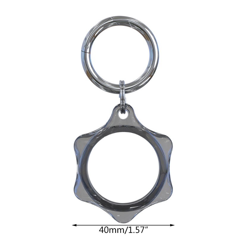 [Hàng mới về] Vỏ trong suốt chống rơi chống sốc có móc khoá bảo vệ thời trang thích hợp cho AirTag