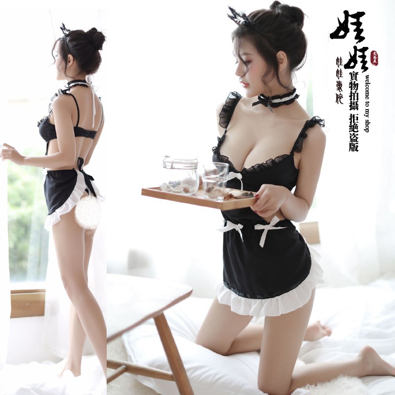 Bộ Đồ Ngủ Hóa Trang Cô Hầu Gái Gợi Cảm Cho Nữ