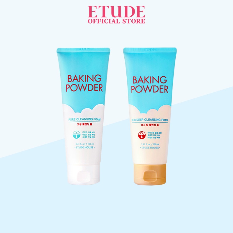 Sữa Rửa Mặt sạch sâu lỗ chân lông chứa thành phần Baking Powder rửa mặt sạch sâu ETUDE 160ml Chất Lượng Cao