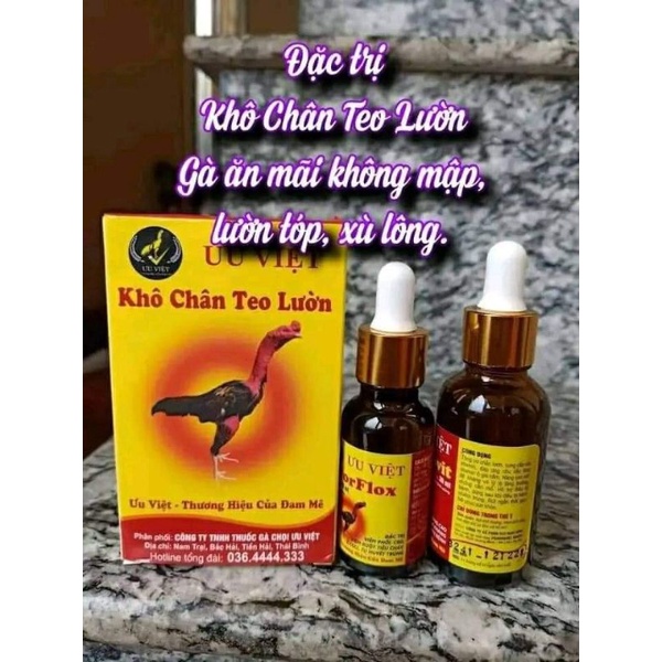 Khô chân teo lườn, ốm trong, đường ruột Ưu Việt 3_5 ngày khỏi
