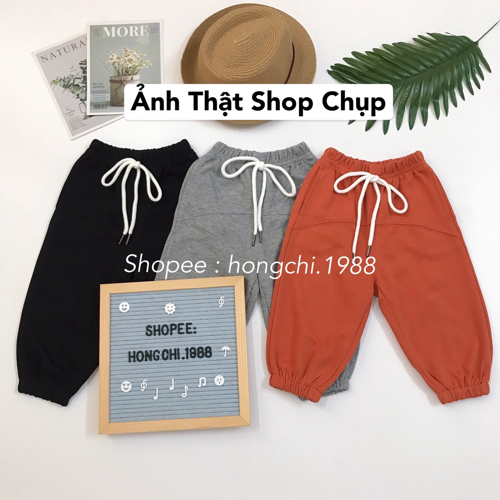 Quần dài cotton cho bé trai/ gái - Quần áo thu đông trẻ em phong cách Hàn Quốc Treebibi 2-8,9 tuổi (có clip, ảnh thật)