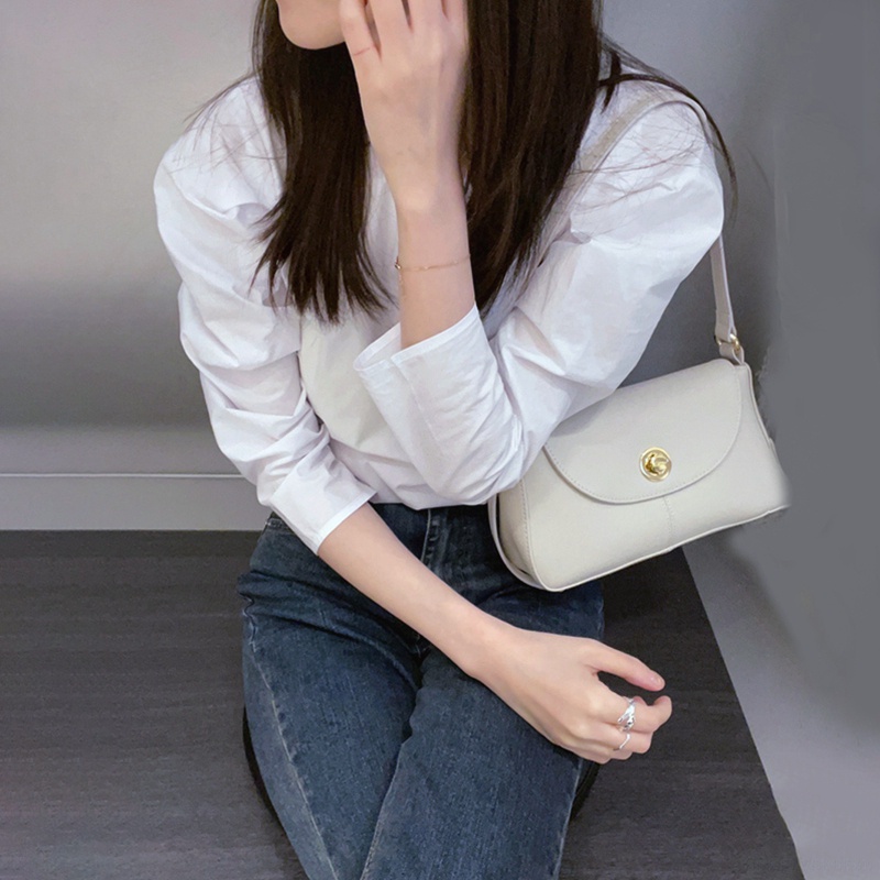 Linki ✯ Áo Sơ Mi Tay Ngắn Màu Trơn Đơn Giản Thời Trang Cho Nữ