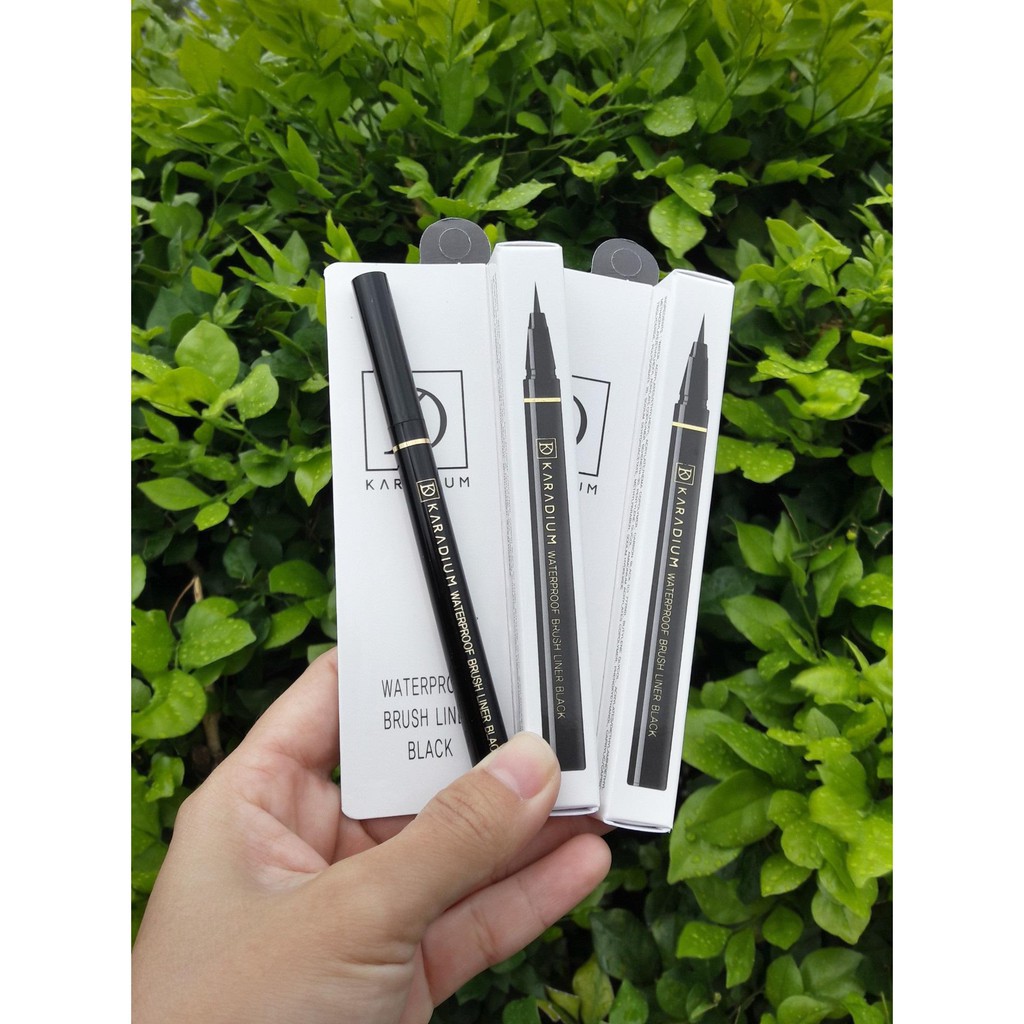 Bút Kẻ Mắt Nước Karadium Waterproof Brush Liner Black