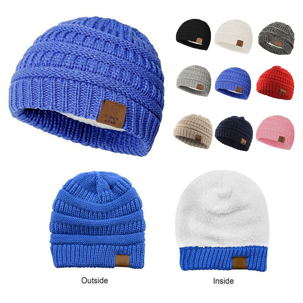 Mũ Beanie Giữ Ấm Phong Cách Hip Hop Cho Bé 2-7 Tuổi