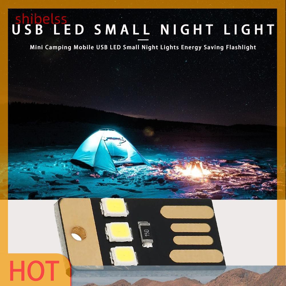 Đèn ngủ LED nhỏ mini USB tiết kiệm năng lượng thích hợp đi cắm trại | WebRaoVat - webraovat.net.vn