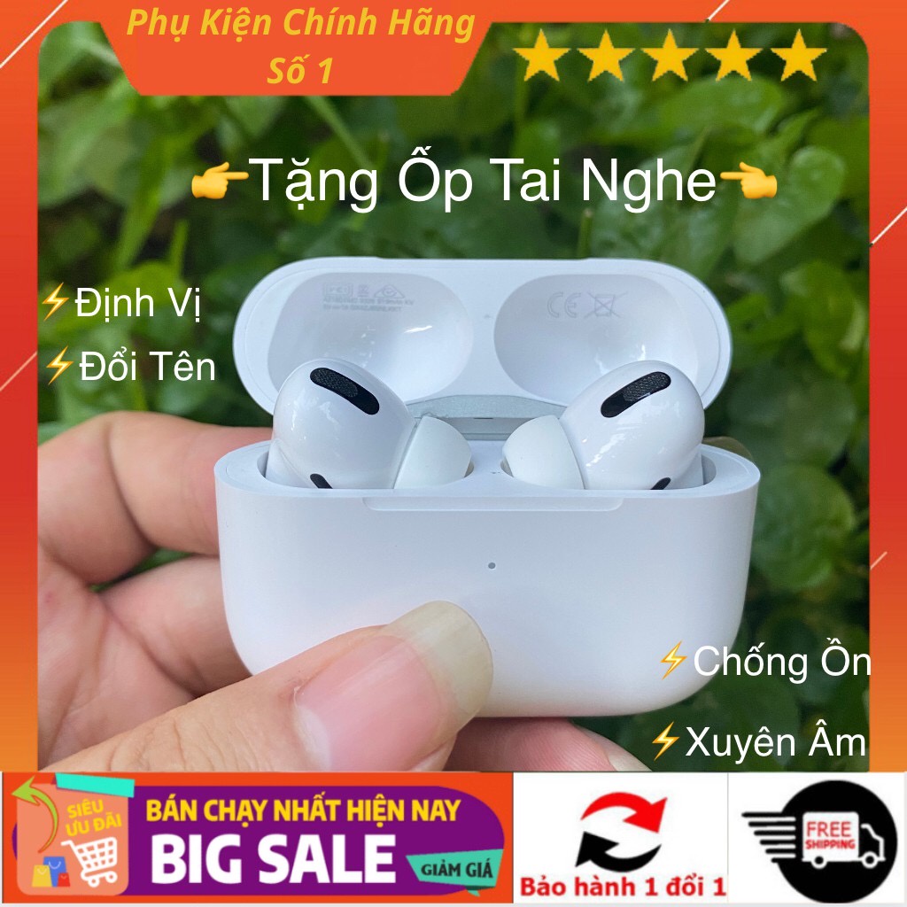 Tai Nghe Bluetooth Ap Pro Định Vị, Đổi Tên, Xuyên Âm, Chống ồn dùng cho tất cả các dòng điện thoại