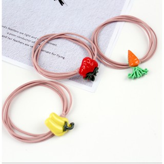 SÉT 5 DÂY BUỘC TÓC TRÁI CÂY PK121
