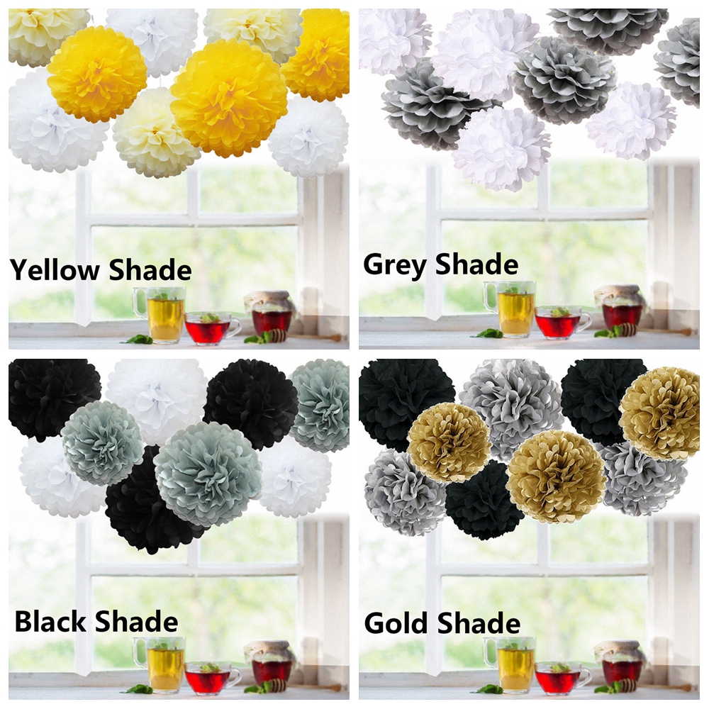 9pcs gói hoa giấy thủ công trang trí sinh nhật , đám cưới