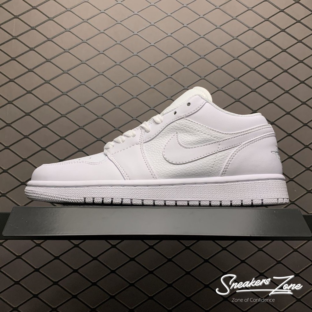 Giày Thể Thao Air Jordan 1 Low Triple White Full Trắng Cổ Thấp Cực Phong Cách Sneakers World Sneakers World