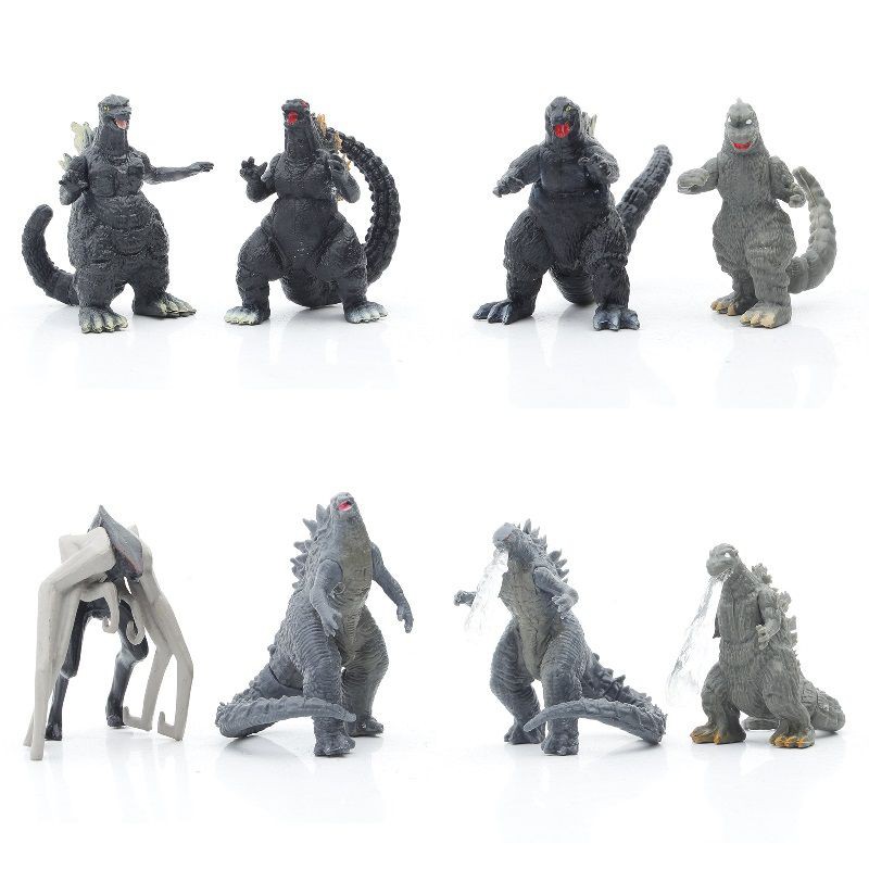 Set 8 Mô Hình Khủng Long Godzilla Bằng Pvc