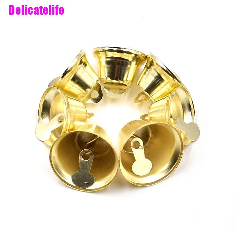 Set 10 chuông kim loại nhỏ dùng trang trí cây thông giáng sinh DIY