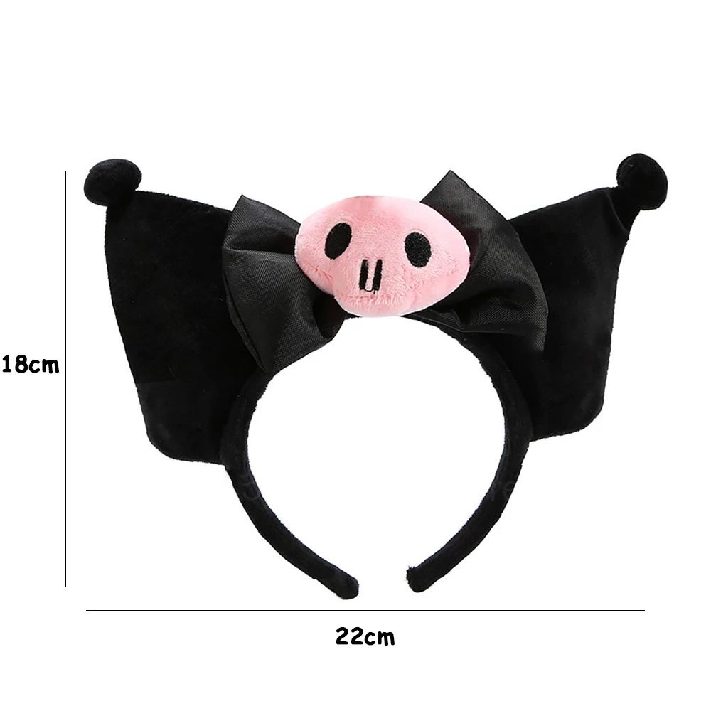 Băng Đô Cài Tóc Hóa Trang Halloween Bằng Vải Lông Mềm Nhiều Màu Dễ Thương