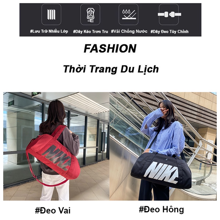 Túi xách du lịch nam nữ ZAJA gấp gọn đa năng cỡ lớn thời trang đeo vai ulzzang cao cấp