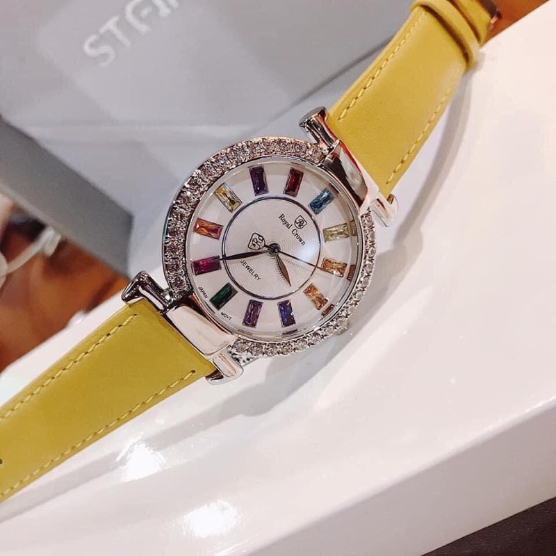 Set đồng hồ nữ Roya đá Swarovski