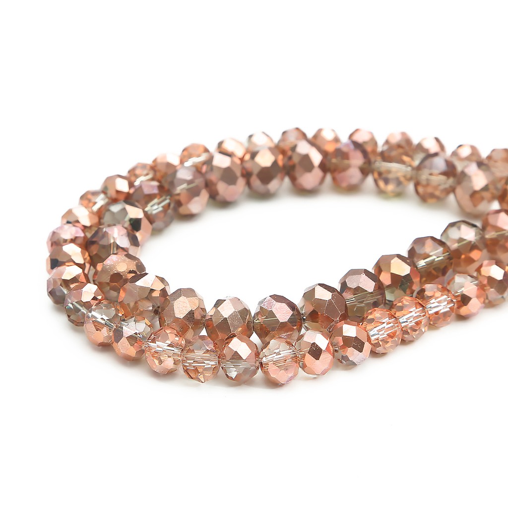 Beadia Mặt Dây Chuyền Bằng Đồng Hình Bánh Xe Pha Lê Thủy Tinh Có Lỗ Dùng Làm Trang Sức