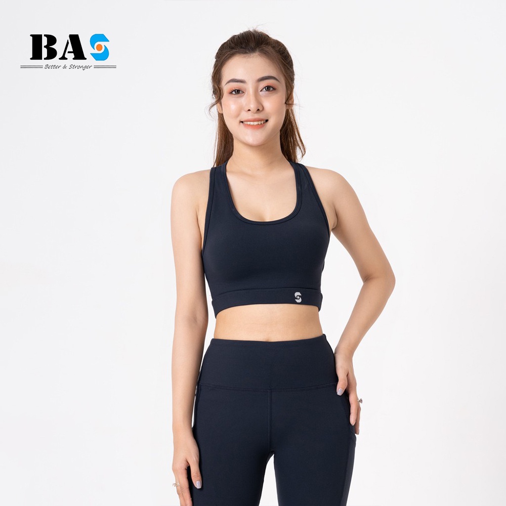 Áo bra nữ tập gym yoga aerobic BAS dây đan lưng thiết kế độc đáo, quyến rũ - AB210410