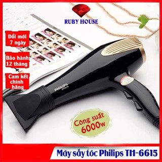 [CHÍNH HÃNG] Máy sấy tóc Phillips 6000W TH 6615 - Ruby House