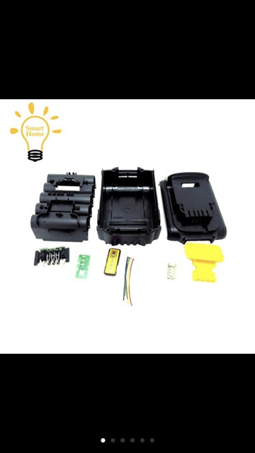 Vỏ + mạch dewalt 18v 2 hàng pin