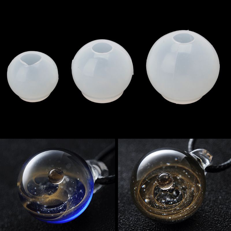 Khuôn Làm Trang Sức Nhựa Resin Hình Cầu DIY Tại Nhà