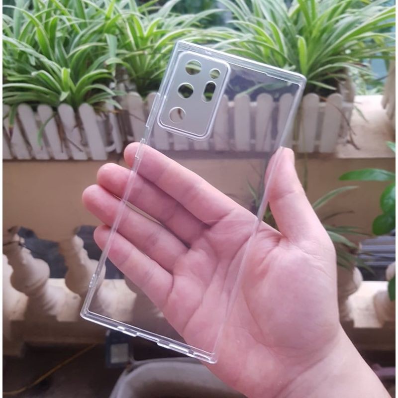 Ốp lưng Galaxy Note 20 Ultra/Note 20 Ultra 5G/ Note 20 silicon TPU trong suốt hãng Gor có gờ cao bảo vệ camera