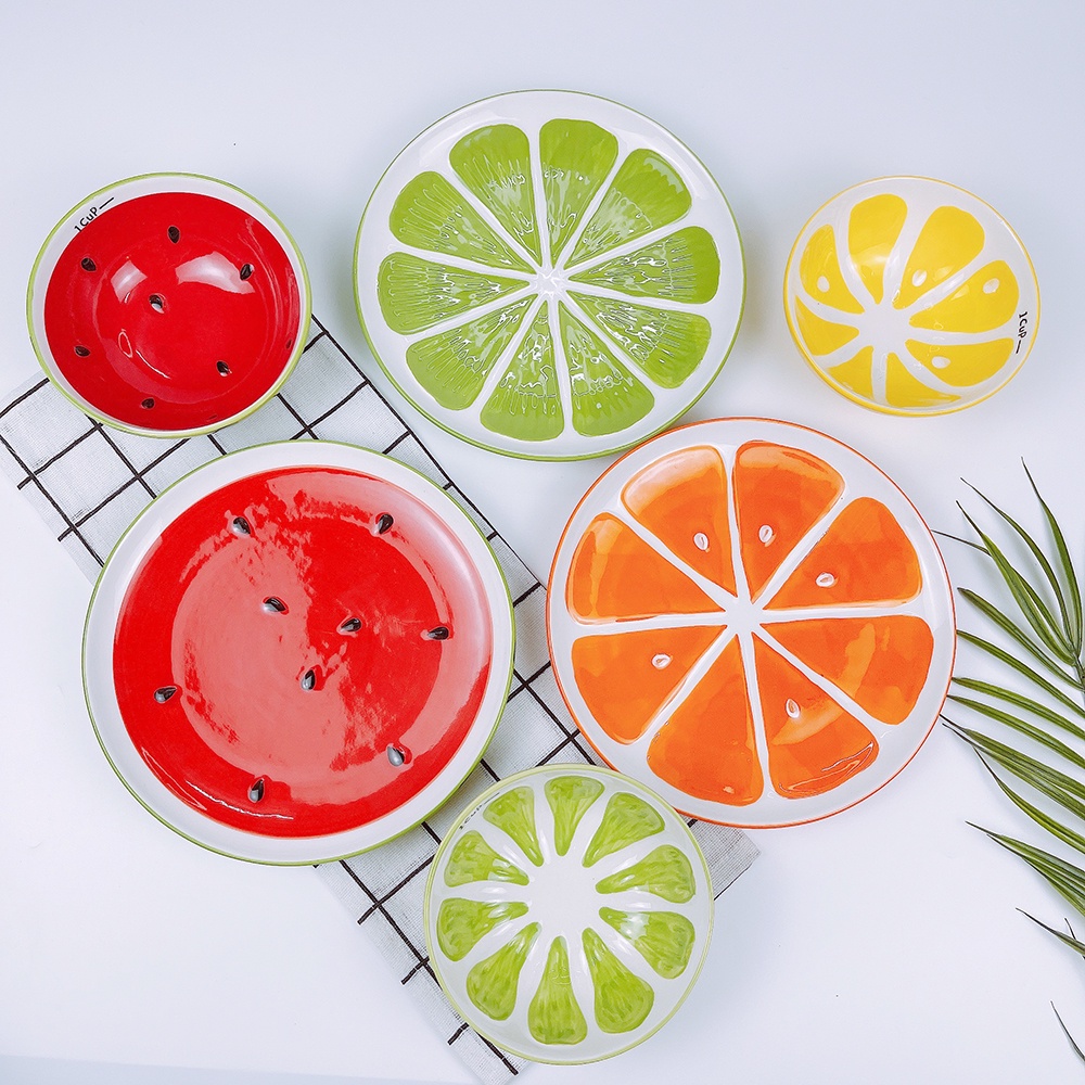 Bát Sứ Ăn Dặm Hình Hoa Quả, Bát Sứ Hình Hoa Quả Decor Bếp Xinh Cho Cả Gia Đình Chất Liệu Gốm Sứ An Toàn Sắc Nét