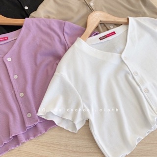 ÁO CROPTOP FORM RỘNG CÚC GÀI THẬT