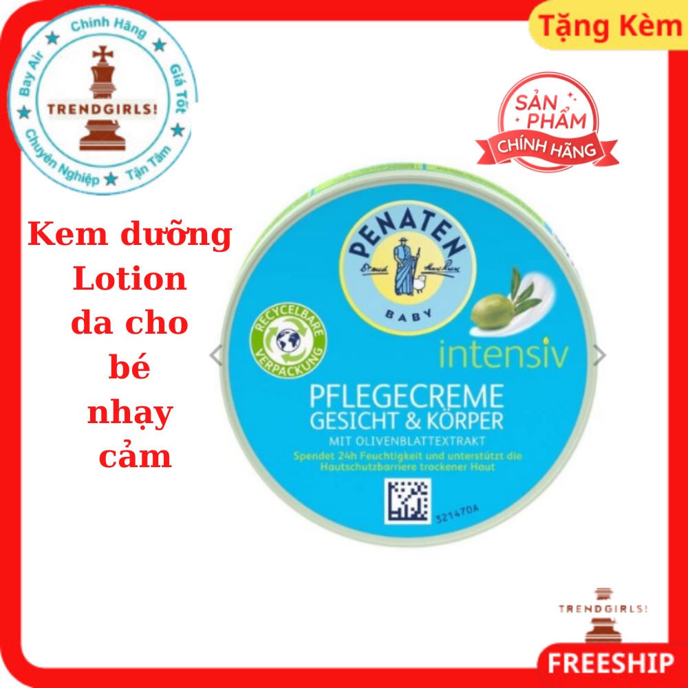 Kem Dưỡng Da Cho Bé Chuyên Sâu Cho Mặt Và Cơ Thể Penaten Intensiv 100 ml Giữ Ẩm 24h, Kem Dưỡng Da Bé Từ Sơ Sinh Mẫu Mới