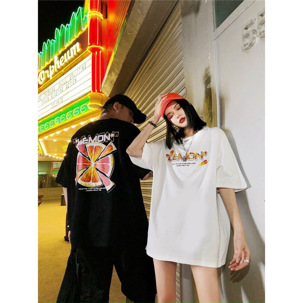 Áo Phông Tay Lỡ Dáng Rộng Unisex Hình Lemon, Phong Cách Trẻ Trung Cá Tính, Chất Thun Thoáng Mát, Hàng Shop | BigBuy360 - bigbuy360.vn