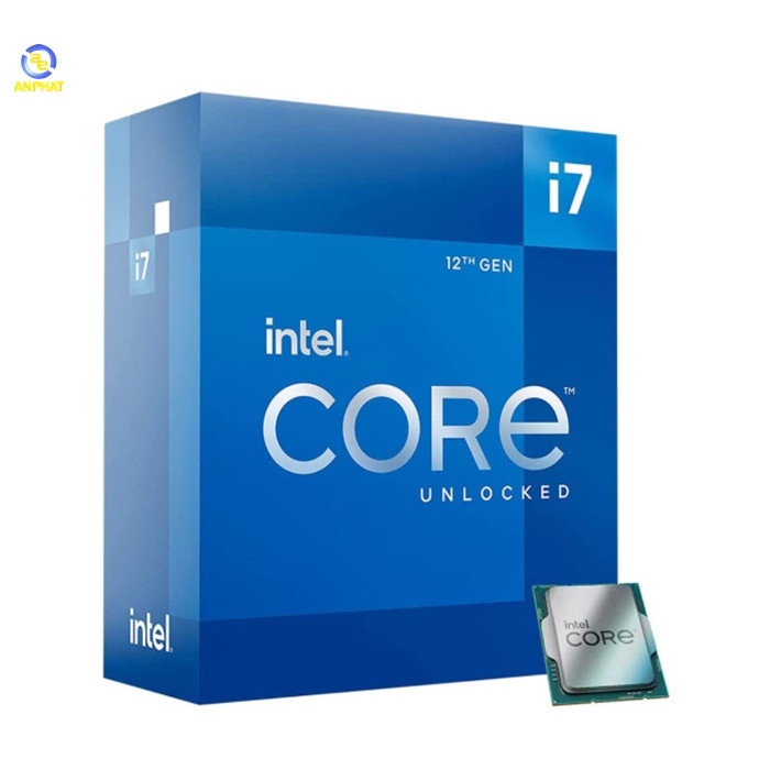 CPU Intel Core i7-12700F (Up To 4.80GHz, 12 Nhân 20 Luồng, 25M Cache, Alder Lake)