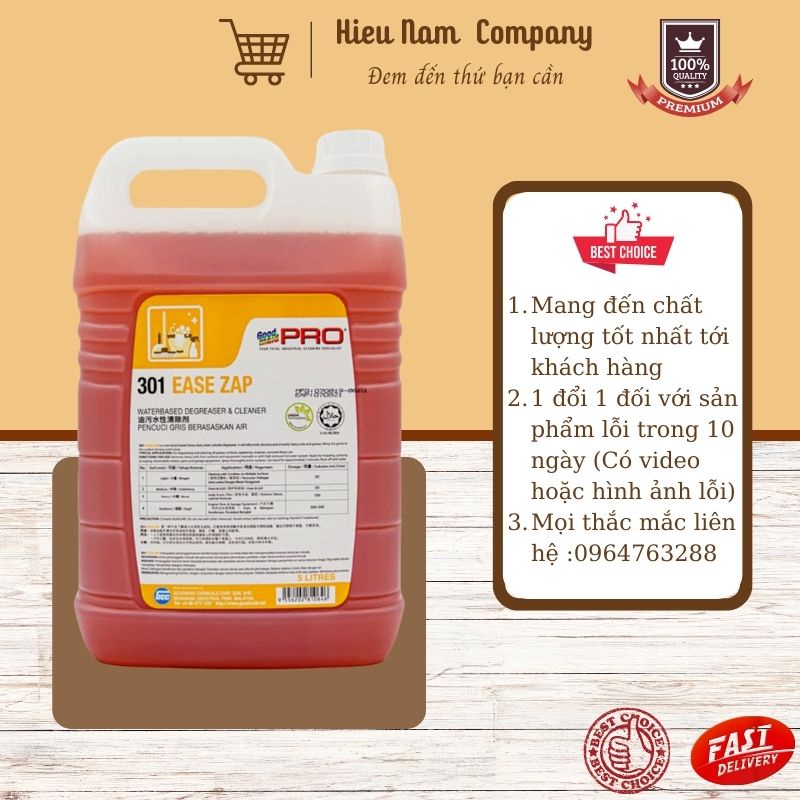 Dung dịch tẩy rửa dầu mỡ Goodmaid Pro GMP 301 EASE ZAP