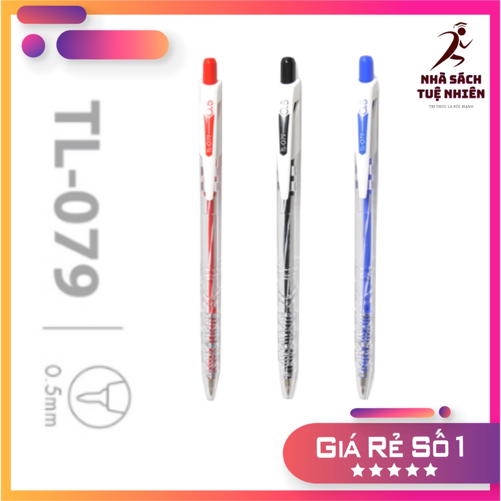 Bút bi Thiên Long TL 079 viết bi TL Đủ 3 Màu XANH - ĐỎ - ĐEN CAM KẾT CHÍNH HÃNG