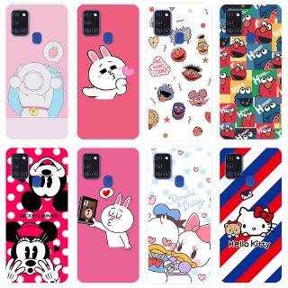Samsung Galaxy A21s Case Silicone TPU Back Cover Samsung A21s A 21s A217 Animated cartoon Painted Soft Casing