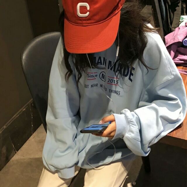 (OD)AT80 Áo nỉ da cá ulzzang Áo sweater Human Made | BigBuy360 - bigbuy360.vn