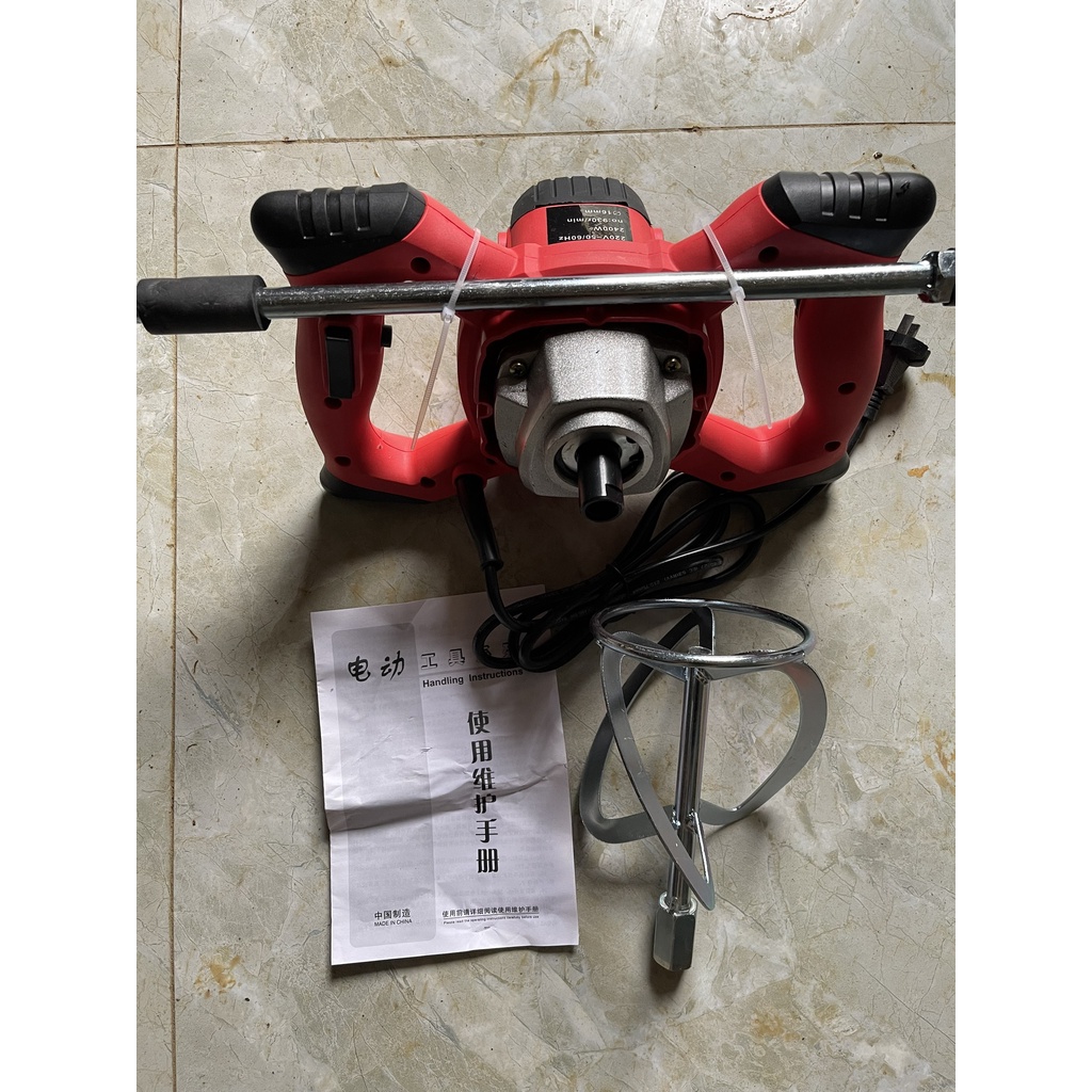 Máy đánh vữa- máy trộn bê tông cầm tay 2100W