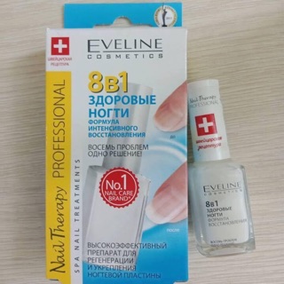 Sơn dưỡng móng tay Eveline Cosmetics Total Action 8 in 1 Intensive Nail